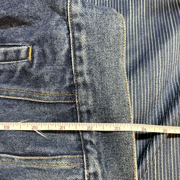 Expressions Denim Jacket M Distressed Western Yoke Rodeowear Grunge Cowboycore - Picture 6 of 7